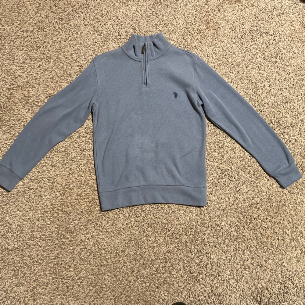 Blue Polo Ralph Lauren Quarter-Zip Pullover